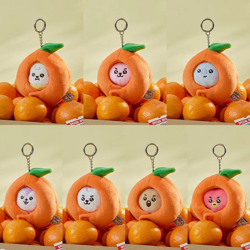 Chaveiro BT21 Série Orange | ✨ Um Toque Cítrico de Fofura na Sua Mochila