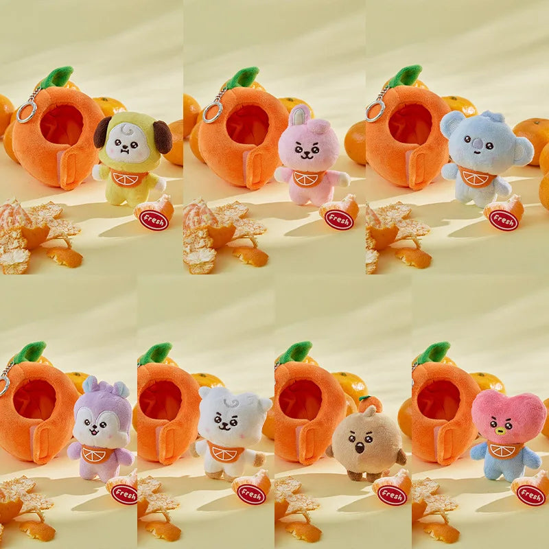 Chaveiro BT21 Série Orange | ✨ Um Toque Cítrico de Fofura na Sua Mochila