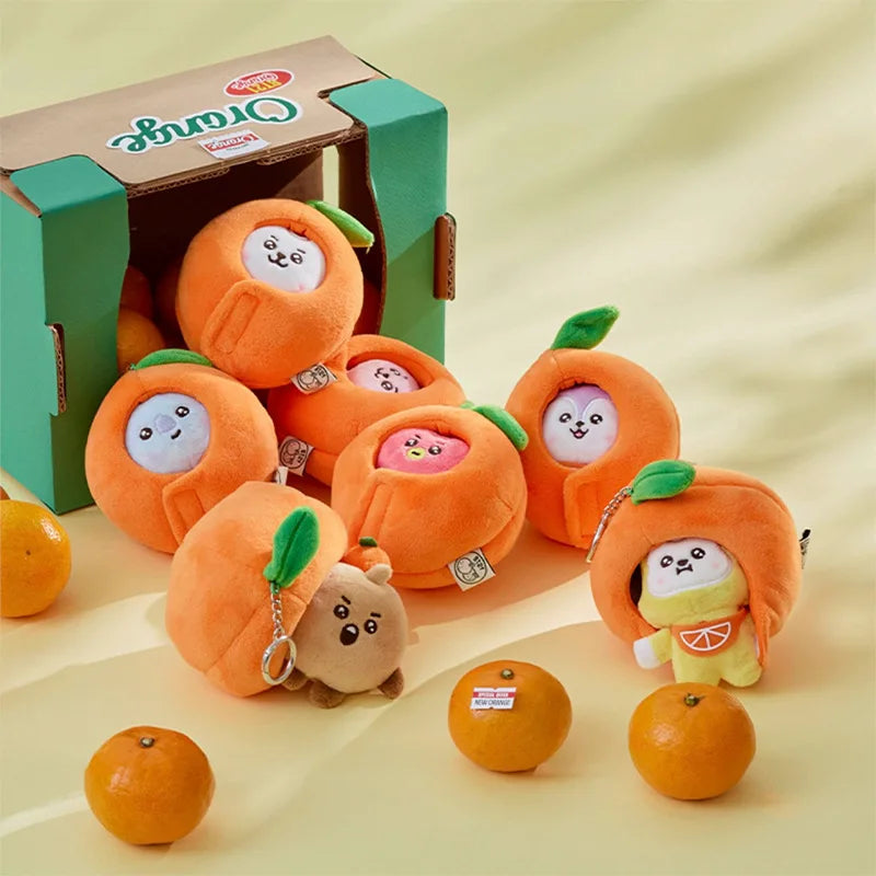 Chaveiro BT21 Série Orange | ✨ Um Toque Cítrico de Fofura na Sua Mochila